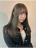 グレーベージュ/ライトニングダブルカラー/レイヤー