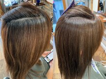 【大人女性の支持率No.1】自然で柔らかい「白髪ぼかしハイライト」で若見え！