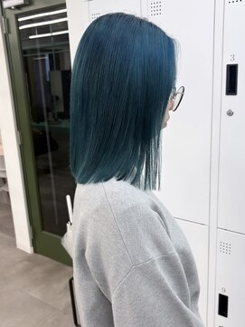 エイト 川崎店(EIGHT) ターコイズ ブルー ブリーチ/海外風