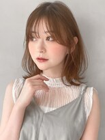 リヤン 表参道(lyann)&nbsp;イメチェン前髪ピンクベージュミディアムレイヤーカットa