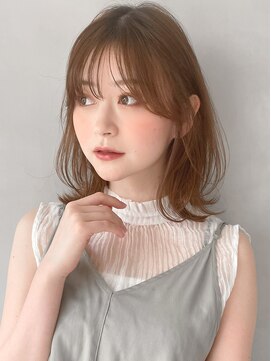 リヤン 表参道(lyann) イメチェン前髪ピンクベージュミディアムレイヤーカットa