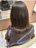 ナチュラルブラウン×ミディアムレイヤー