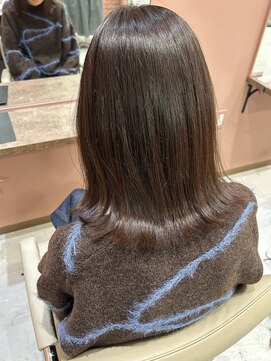 ニナ 梅田(nina) ナチュラルブラウン×ミディアムレイヤー