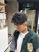 イーラ セカンド(era 2d)&nbsp;短髪 アップバング カルマパーマ