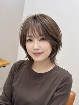 パーリオ けいさつ前店(PALIO) 【PALIO桑田】落ち着いたレイヤーボブで顔まわり補正カット