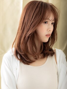 カバーヘア ブリス 上尾西口店(COVER HAIR bliss) ブリーチなしハッシュカットミディアムレイヤー20代30代X上尾