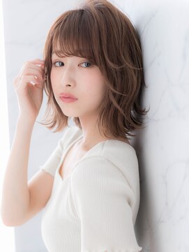 ローレン(LOREN) *LOREN*ことりベージュ大人かわいい毛先パーマミディアムヘア