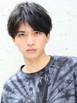 ネイビー(NAVY) カットのみ！前下がりハンサムショート