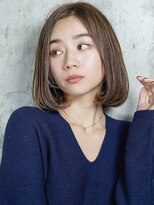 セシルカットフリンジウェーブ×大人かわいい前髪ココアブラウン