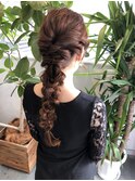 20代30代人気！大人かわいい編み下ろしスタイル☆結婚式お呼ばれ