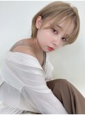 大人かわいいハイトーンボブ