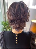 【ヘアセット・結婚式・成人式・卒業式】下目でふわふわまとめ髪