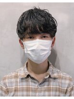 フランクスバーバーリザーブ 人形町店(FRANK’S BARBER RESERVE)&nbsp;マッシュゆるふわパーマスタイル　ｙ