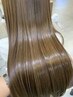 【光沢、手触り最強】カット+カラー＋髪質改善TR/指名料なし