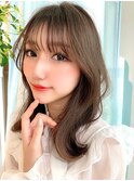 【Lond robin】河野まい ショコラベージュ/韓国/前髪カット N