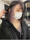 J123_ホワイトピンク×ブラック インナーカラー