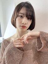 アイティーバイアルバム 藤沢店(IT by ALBUM)&nbsp;ミニボブ_チェリーブラウンフェミニンロングダークアッシュ_8982