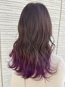 ヘアーメイクガーデン(hair&make garden) ディープパープル×グラデーション