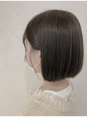 ぱつっとボブ/ブラウンベージュ/透明感ベージュ/カカオブラウン
