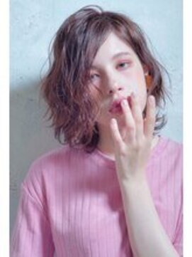 モニカ 横須賀中央店(Monica) デザインカラー/シルキーベージュ/グレージュカラー/斜めバング