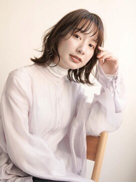 ジュール 大分(Joule) ミディアムヘア/斜めバング/グレージュカラー/大分駅