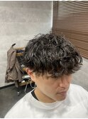 滋賀/南草津/メンズ美容室/波巻きツイストスパイラルパーマ