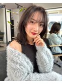 ミディアムレイヤースタイル