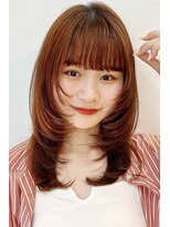 ガーデン 銀座(GARDEN)&nbsp;ウルフレイヤー/顔まわり/似合わせカット/メルティカラー/暖色