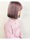 ピンク×ブラック×ボブ◯