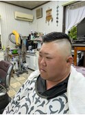 震災刈りフェード＋ライン