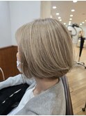 【立川　ショートボブ　白髪ぼかし　40代50代60代70代◎】
