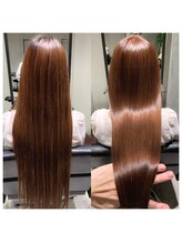 気づくとぴょんと出てしまうアホ毛も、CHERIMの【髪質改善】でサラツヤに整えます。