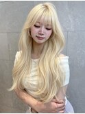 《高瀬寛菜》レイヤーカット×ホワイトブロンド