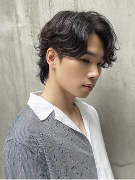 ヘア アトリエ ヴィヴァーチェ(hair atelier Vivace) マンバンヘアガイルヘアべリーショート メンズアップバング