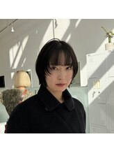 ニトバイアンキシム ボブ(nit by AHNKISM) 中顔面が気になる方はフェイスレイヤーおすすめです◎