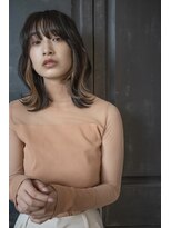 ヘアーラニッシュ 船橋店(hair Lanish)&nbsp;インナーカラー/大人のミディアムレイヤー