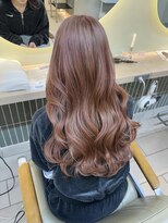 テトラ バイ ネオリーブ 横浜西口店(tetra by neolive)&nbsp;ピンクベージュ　ケアブリーチ2回　ハイトーン　ロング横浜★
