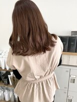 アトレ 福岡大名店(attrait)&nbsp;セミロングのブラウンカラー × 透明感あふれる上質な仕上がり
