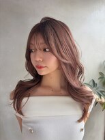 シウン(SIUN.)&nbsp;ミルクティーベージュ×巻き髪【SIUN./京都美容室/京都駅前】