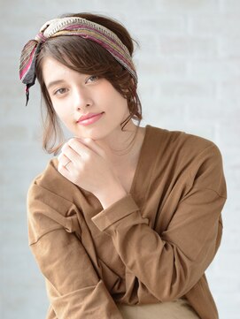 アース 海老名店(HAIR&MAKE EARTH) こなれスカーフアレンジ【EARTH海老名店】