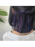 Rolen.インナーカラー 紫陽花