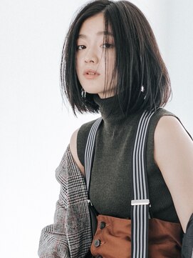 フィルムス 新宿(FILMS) 暗めカラー/レイヤーカット/くすみベージュ/ボブ/新宿