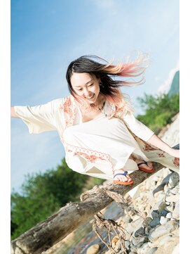 オーバーキャプテンネイキッド(OVER CAPTAIN NAKED) [OVERcaptainnaked] 　夏河原　×　グラデーションカラー