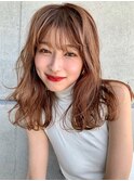 ラフウェーブセミロング