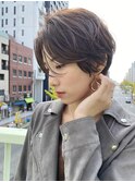 【心斎橋/あきら】横顔も美人！ハンサム前髪なしショート！