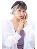 インナーカラー イヤリングカラー 切りっぱなし《marche田嶋》