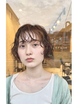 リト(re:to*) ニュアンスパーマ×ボブ【re:to能見台YUHEI】