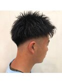 フェードカット/グレージュカラー/アースカラー/20代30代40代