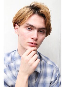 ルックグッドストア(LOOK GOOD STORE) センターパート 韓国マッシュ 刈り上げ ニュアンスパーマ 元町