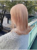 946外国人風カラーベイビーピンクハイトーンカラーこなれヘア